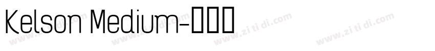 Kelson Medium字体转换
